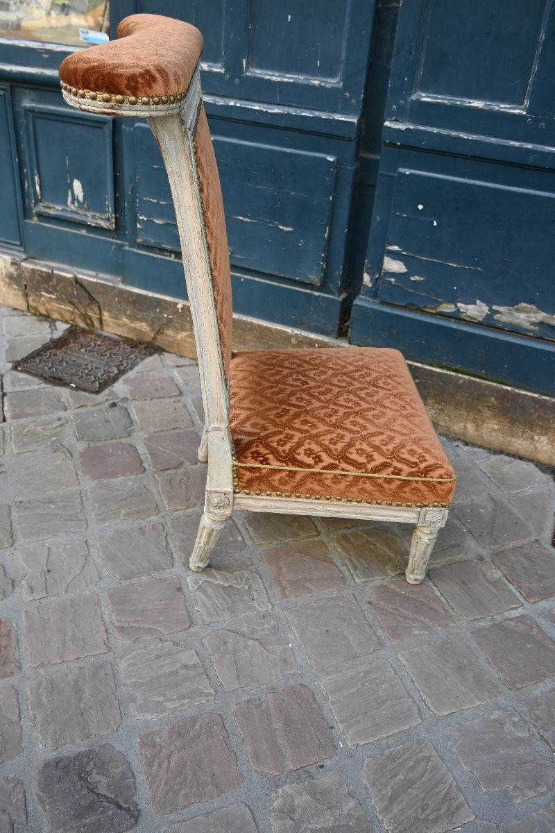 Elégante voyeuse à genou d époque Louis XVI estampillée de P. Gerard-photo-5