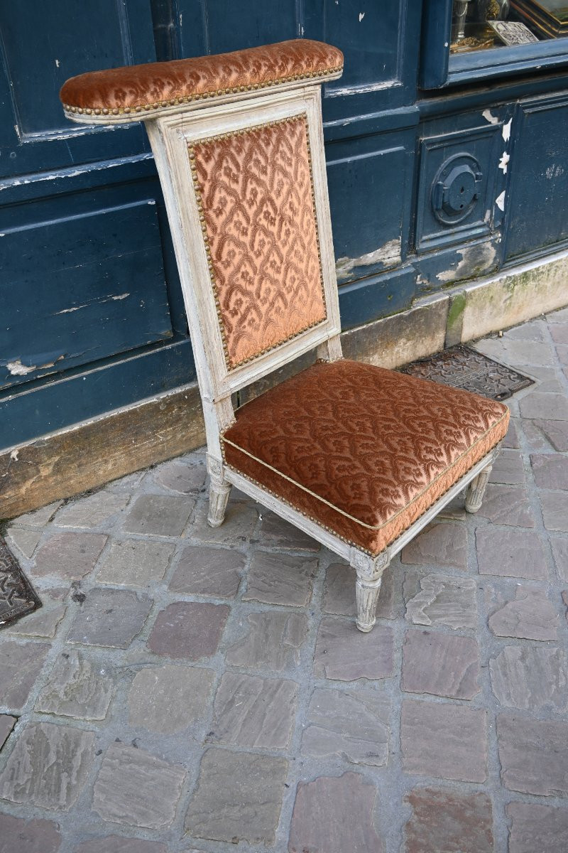 Elégante voyeuse à genou d époque Louis XVI estampillée de P. Gerard-photo-8