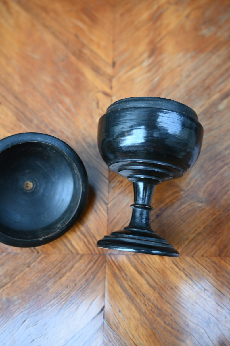 petite coupe en bois tournée du XIX-photo-4