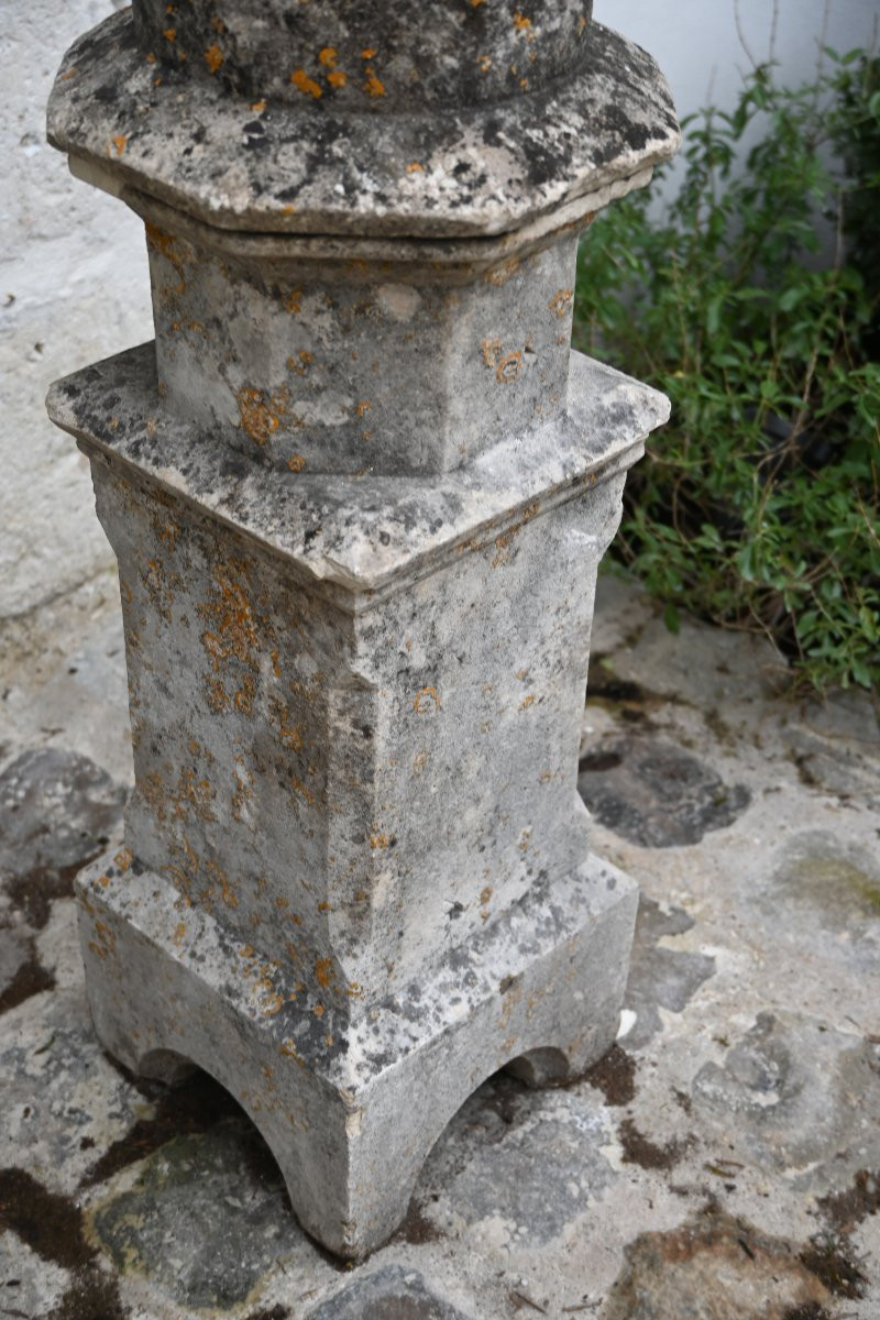 Deux éléments  décoratif en pierre du XIX-photo-1