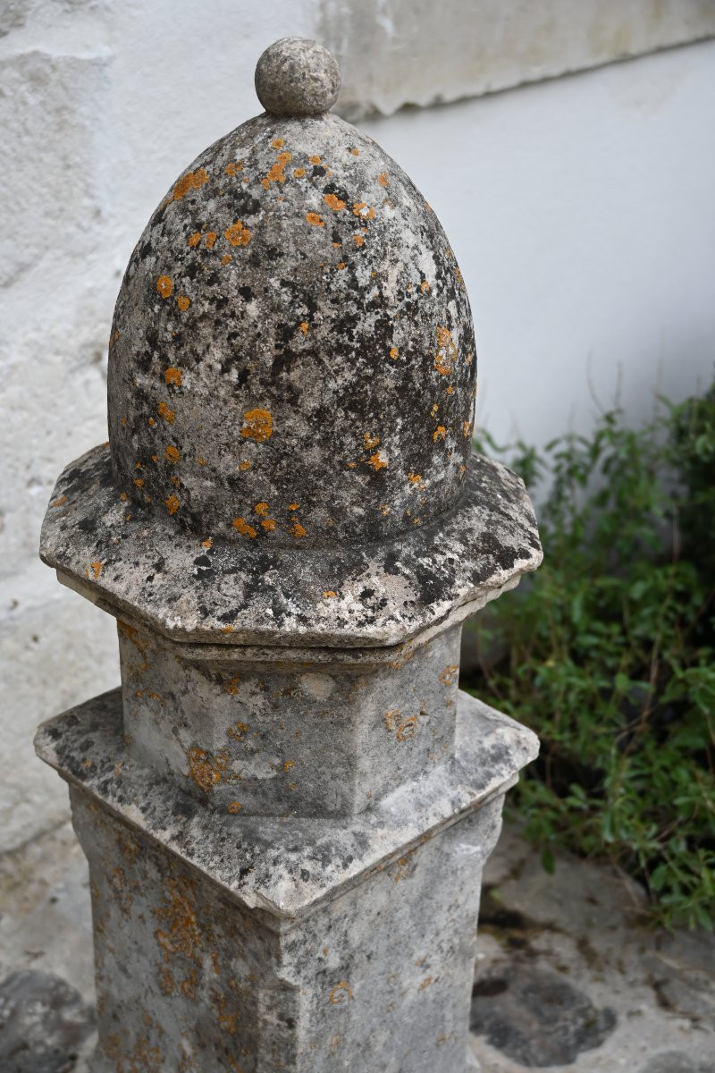 Deux éléments  décoratif en pierre du XIX-photo-2