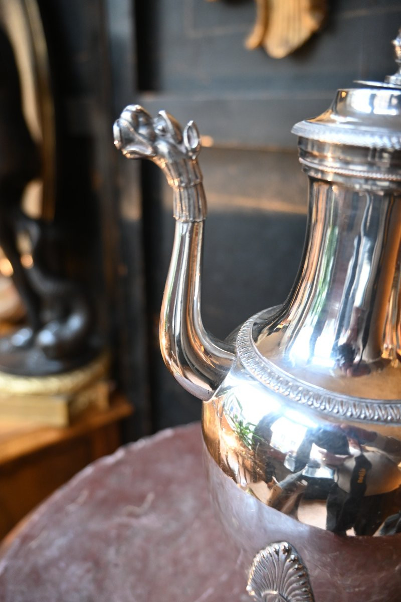 Silver Tripod Coffee Pot, Paris 1819-1838-photo-2