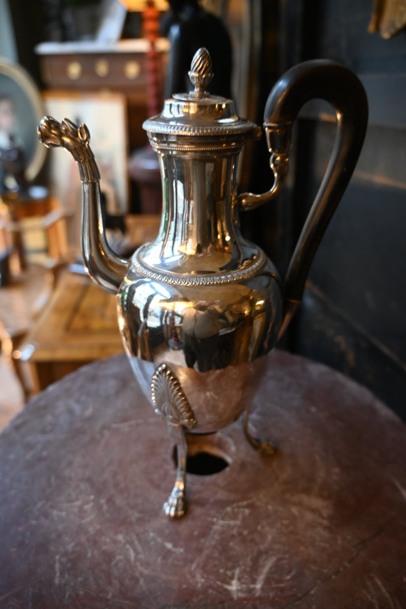 Silver Tripod Coffee Pot, Paris 1819-1838-photo-4