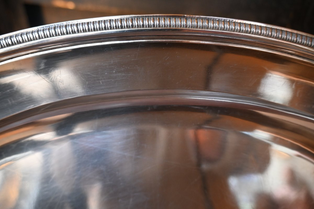 Plat en argent de forme ovale  Empire  XIX-photo-3