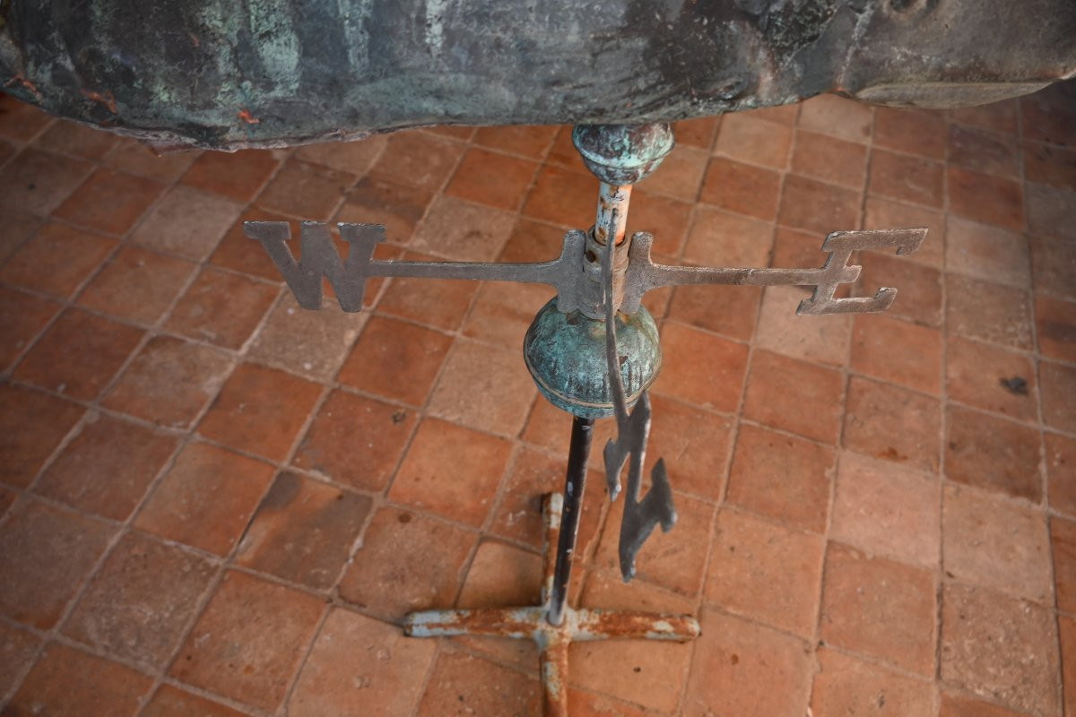 Rare Copper Weathervane Decorated With A Sperm Whale, North America -photo-1