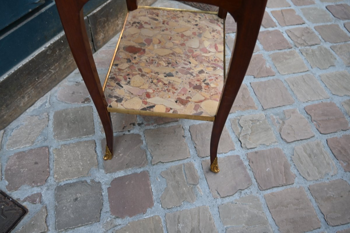 Louis XV Period Amaranth Coffee Table-photo-4