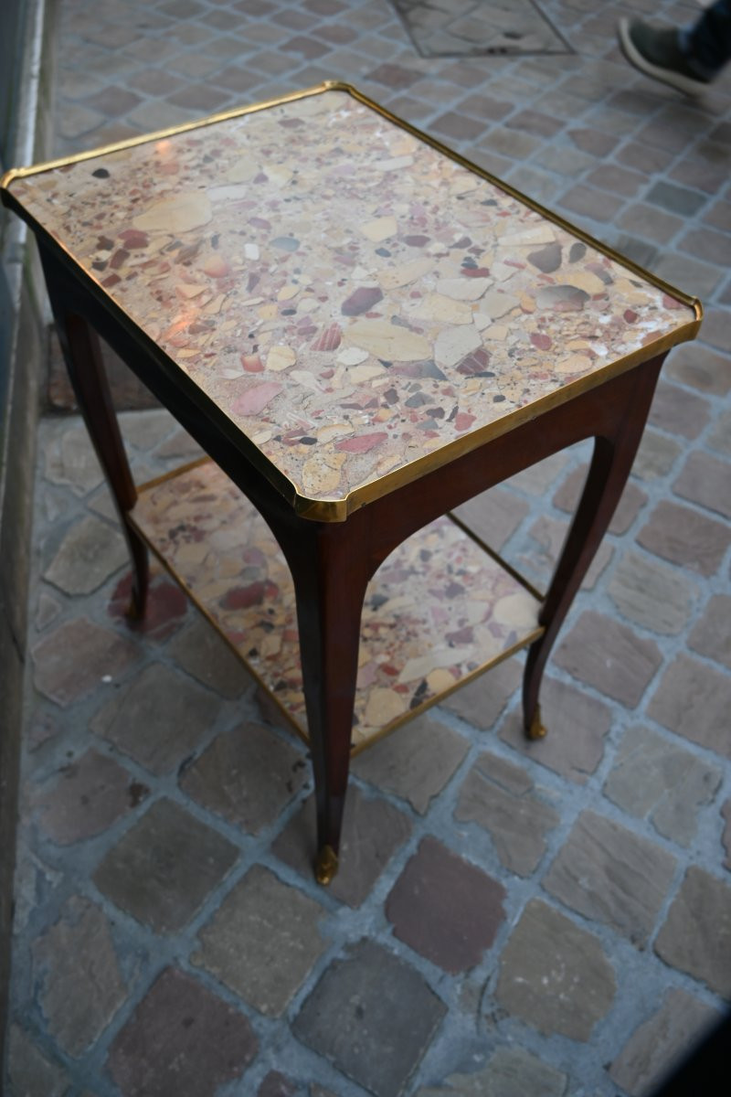 Louis XV Period Amaranth Coffee Table-photo-5