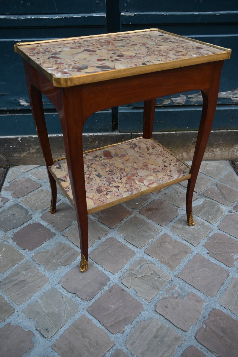Louis XV Period Amaranth Coffee Table-photo-7