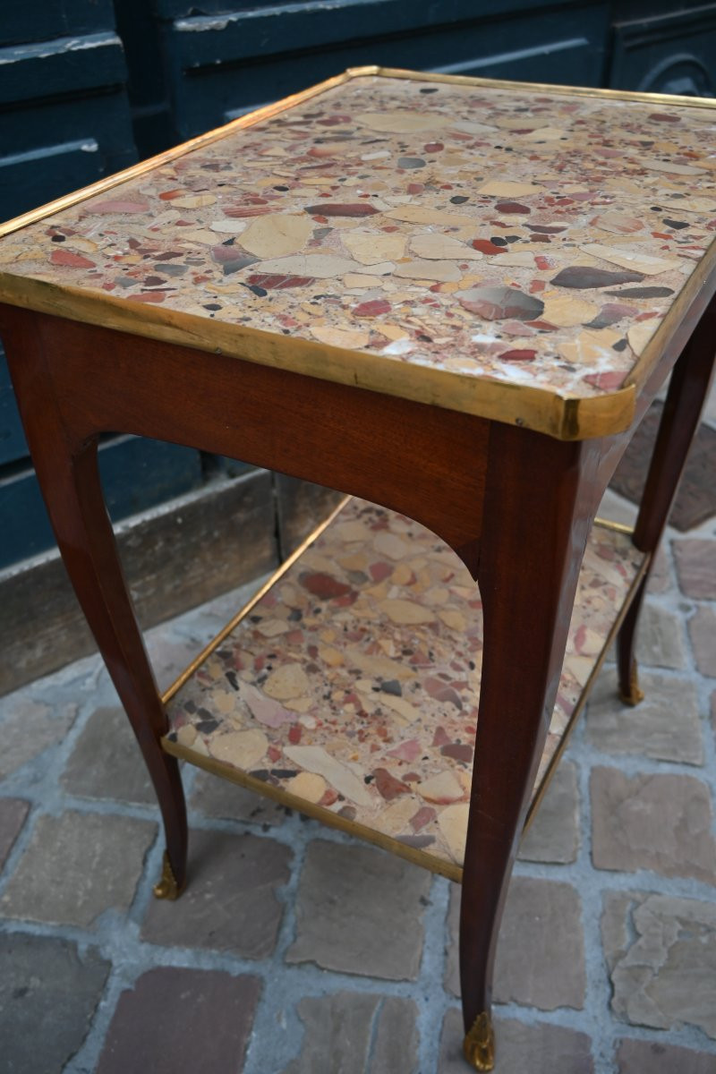 Louis XV Period Amaranth Coffee Table-photo-8