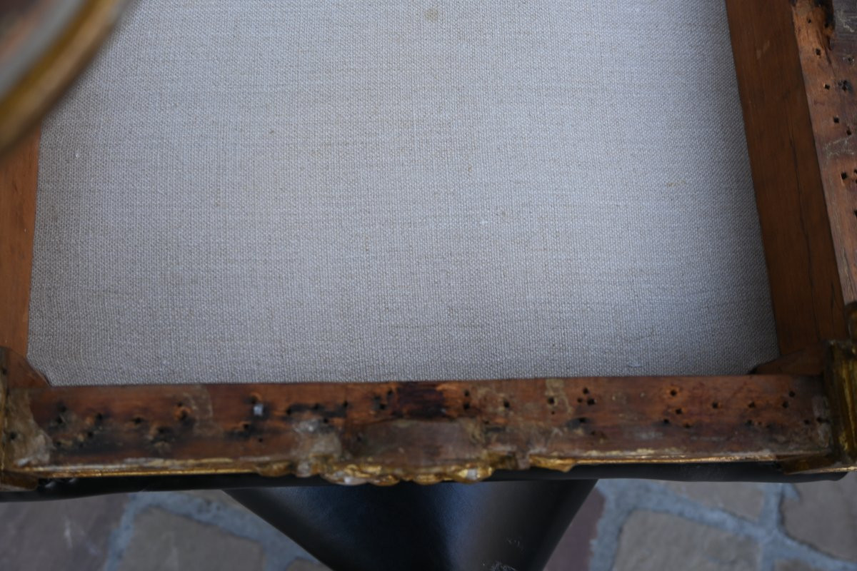 Pair Of Louis XIV Style Giltwood Stools-photo-4