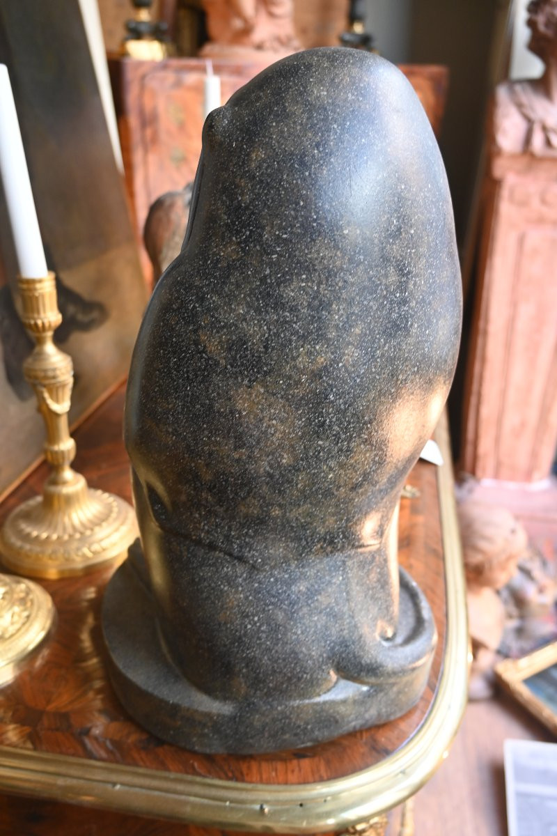 Statue de Thot , dieu égyptien, représenté en babouin , -photo-5