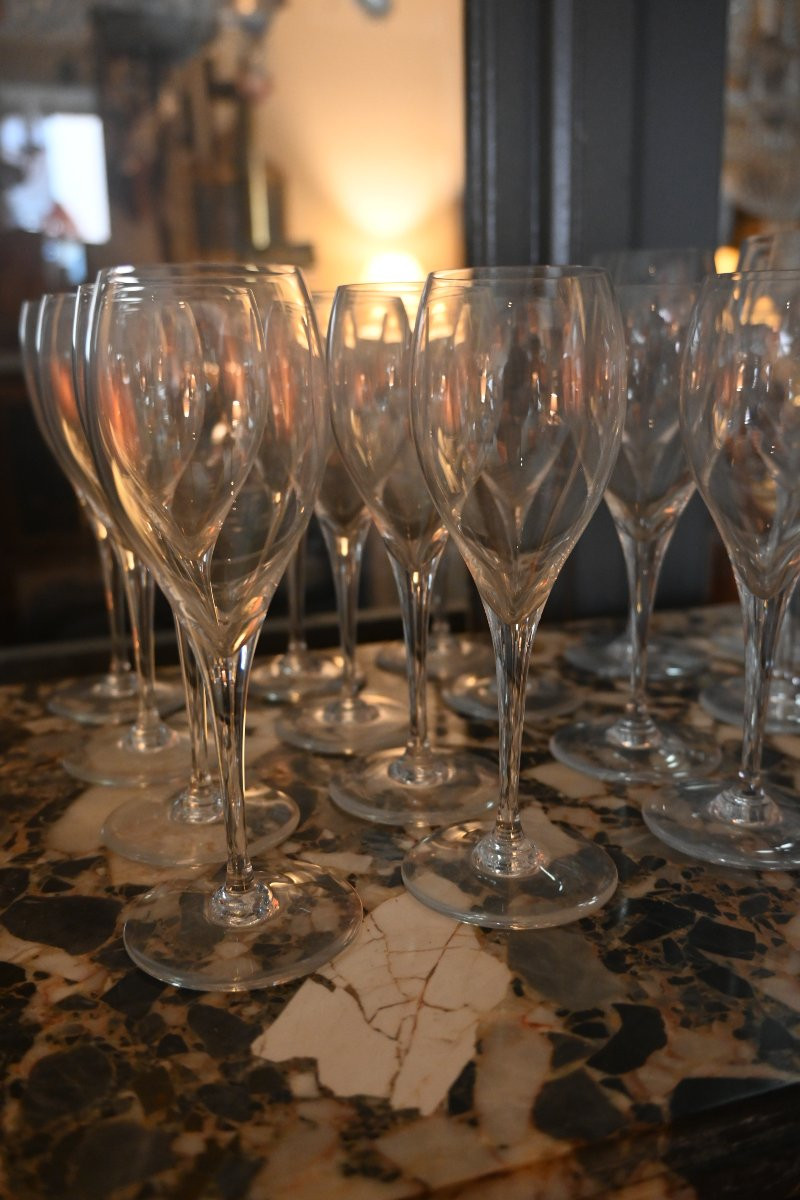 Baccarat , service  en cristal  modèle  Saint Remy de 35 pièces-photo-2