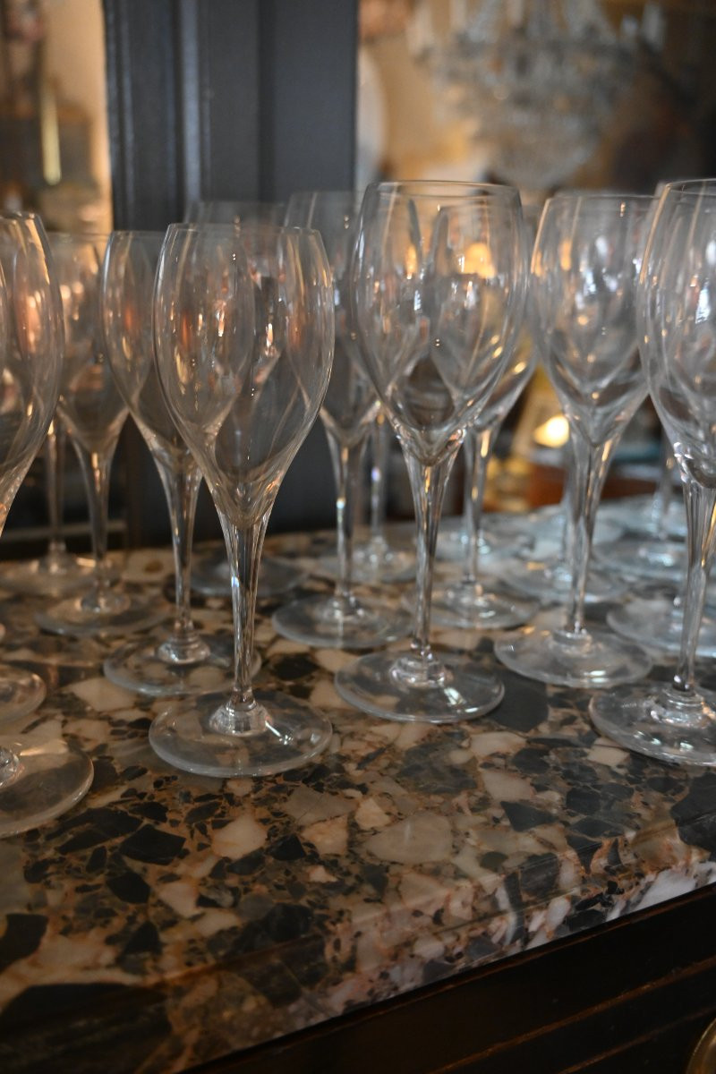 Baccarat , service  en cristal  modèle  Saint Remy de 35 pièces-photo-1