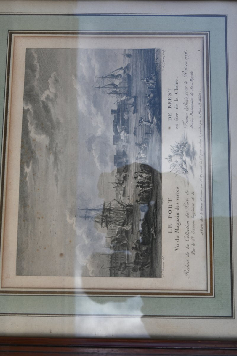 Ozane, A Series Of Nine Engravings Of Major French Ports In The 18th Century-photo-5