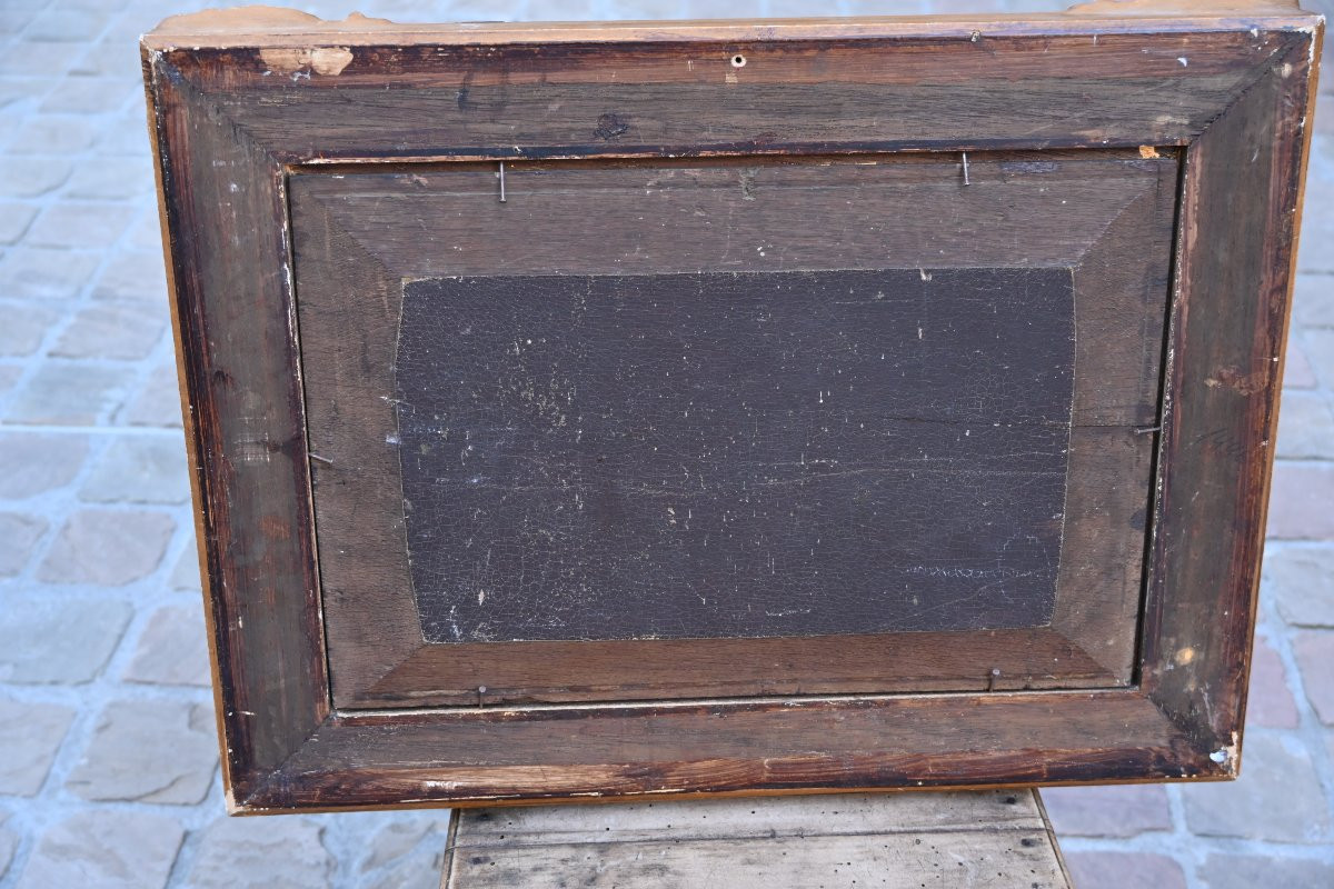 Suisse , école du XIX paysage de montagne , signé , suiveur de François Roffiaen-photo-8