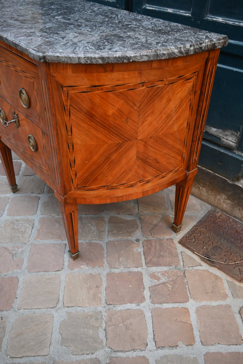 Half-moon Shaped Commode, Late 18th Century, Directoire Period -photo-2