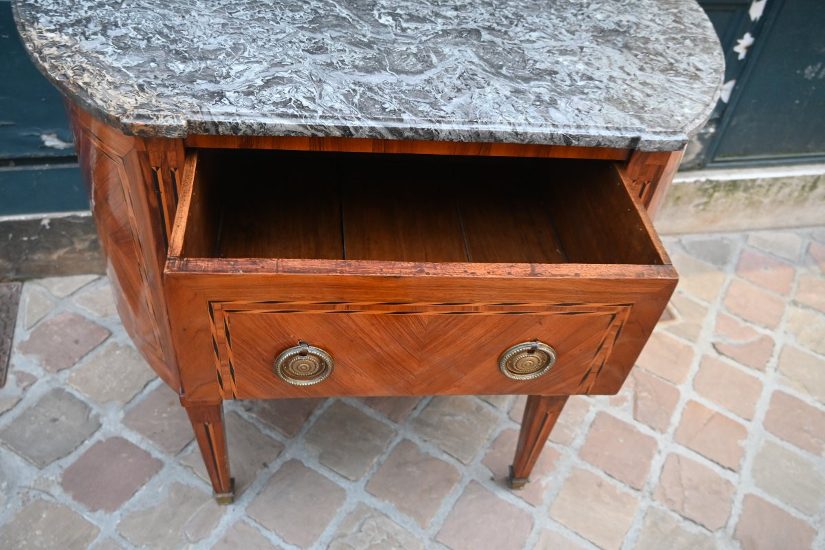 Half-moon Shaped Commode, Late 18th Century, Directoire Period -photo-4