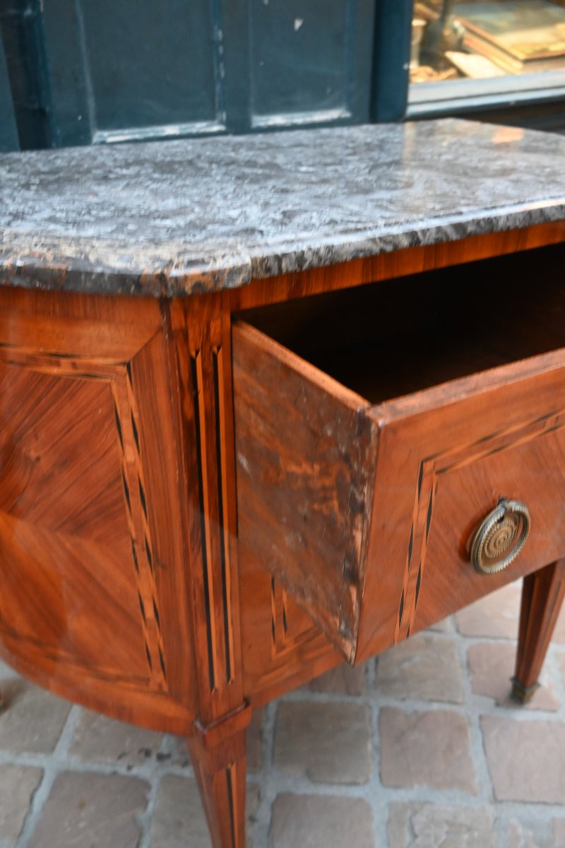 Half-moon Shaped Commode, Late 18th Century, Directoire Period -photo-5