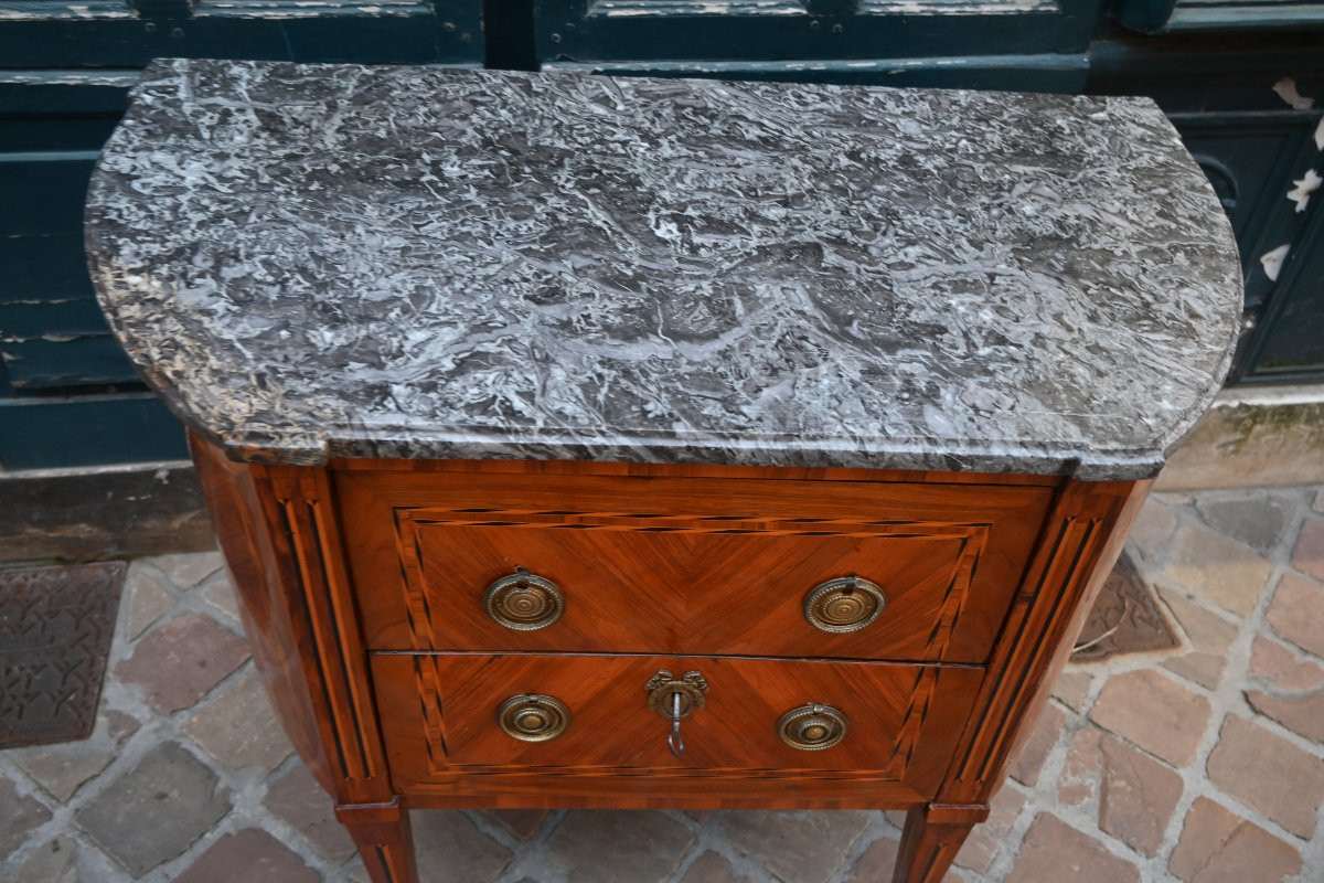 Half-moon Shaped Commode, Late 18th Century, Directoire Period -photo-6