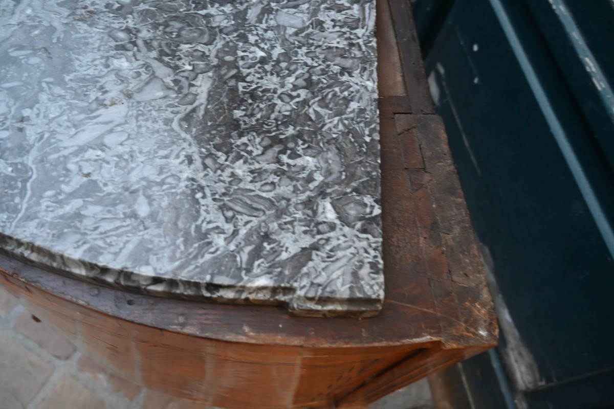 Half-moon Shaped Commode, Late 18th Century, Directoire Period -photo-8