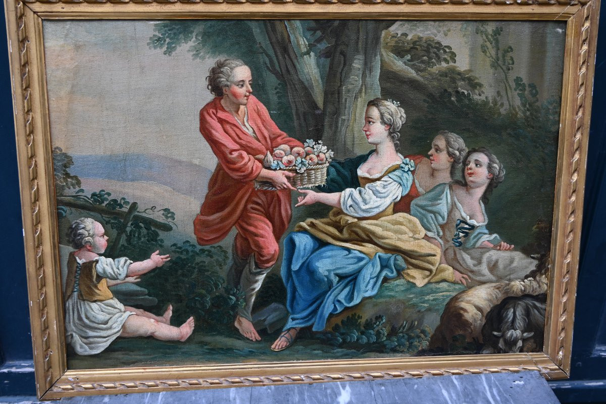 Scène champêtre du XVIII -photo-1