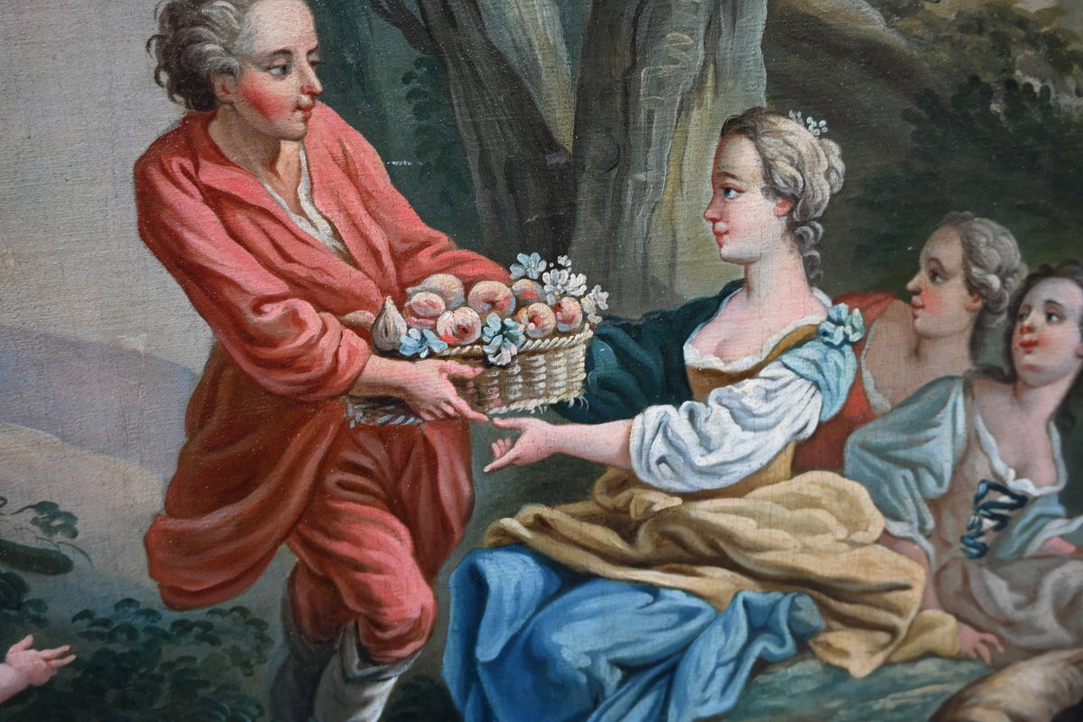 Scène champêtre du XVIII -photo-4