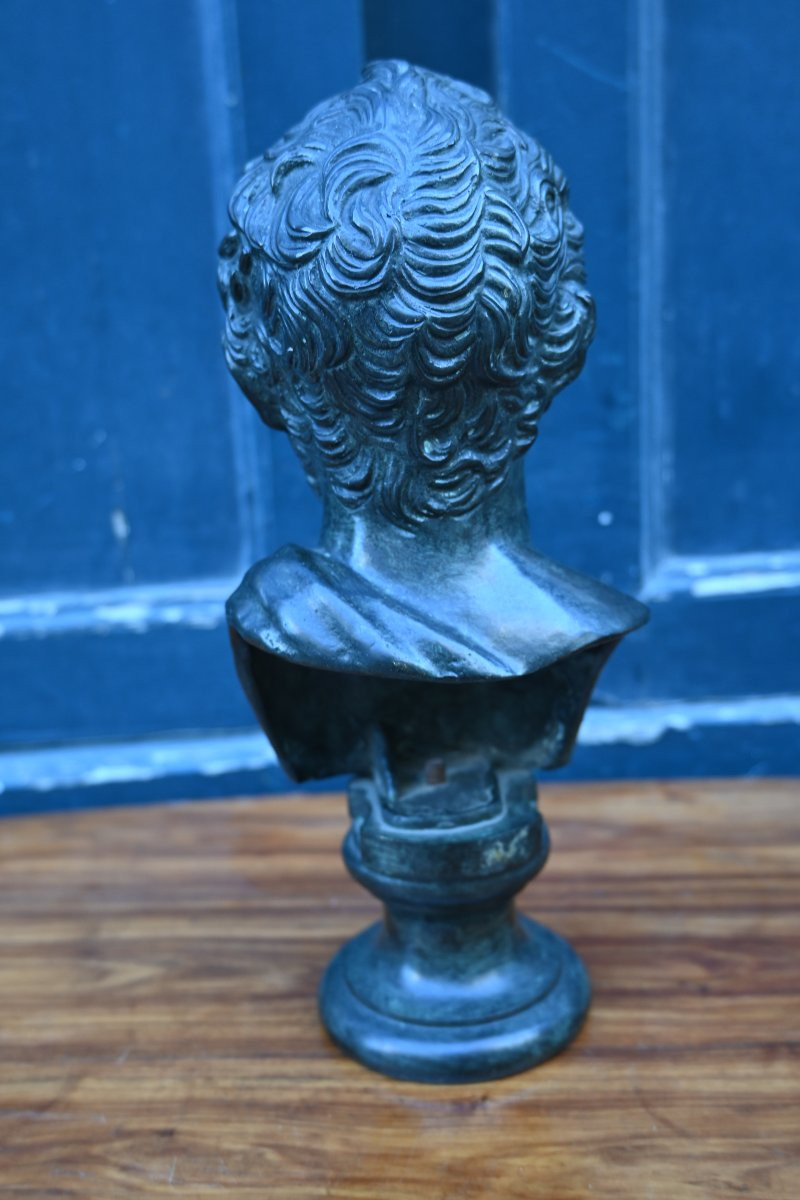 Buste d un philosophe bronze , Italie -photo-4
