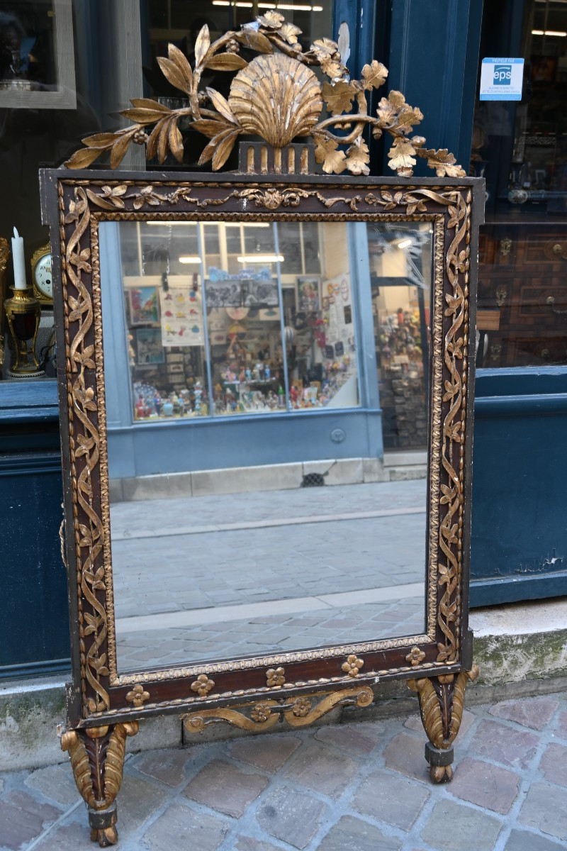 Carved Wooden Mirror, Italy, Louis XVI Period