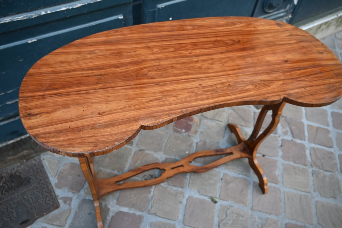 Table rognon d époque Transition , estampillée de Rebour XVIII-photo-3