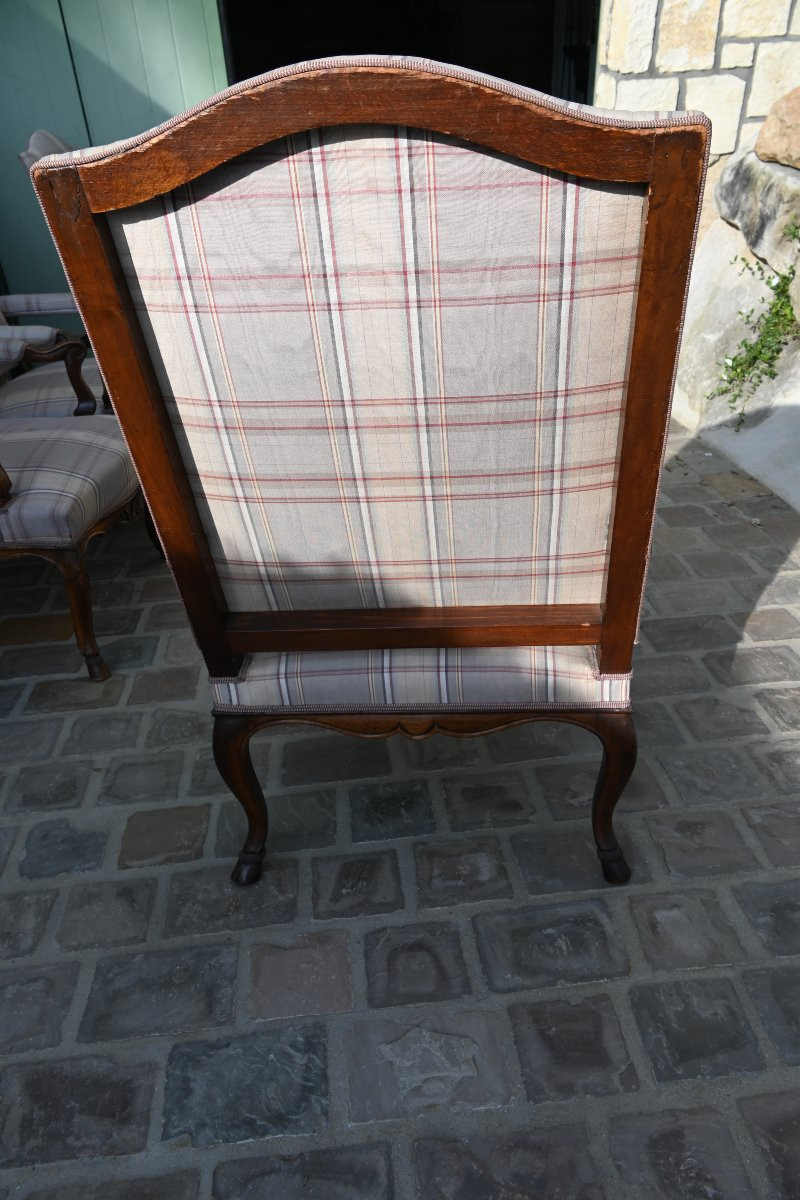 Suite Of 4 Large Regency Style Armchairs -photo-6
