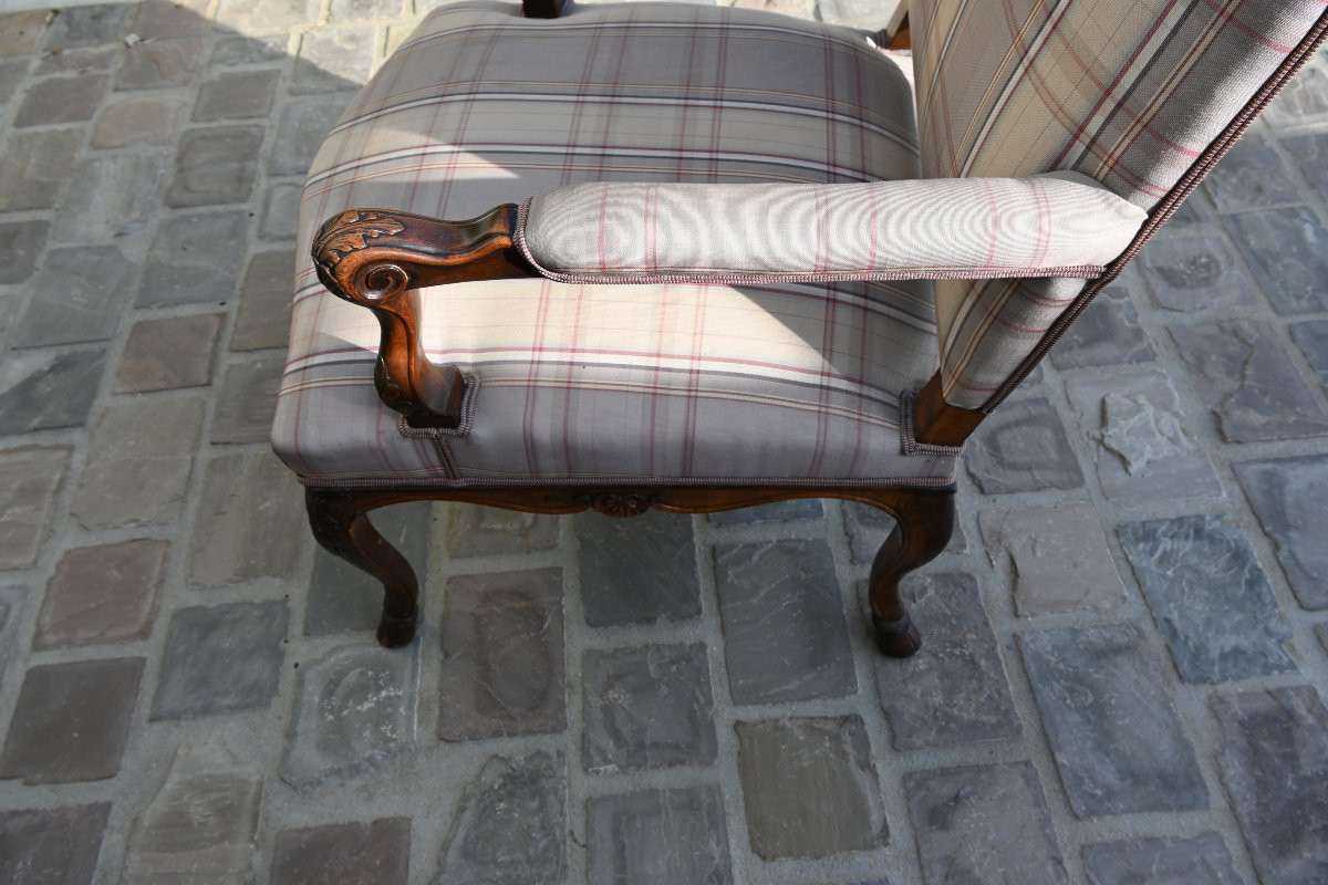 Suite Of 4 Large Regency Style Armchairs -photo-7