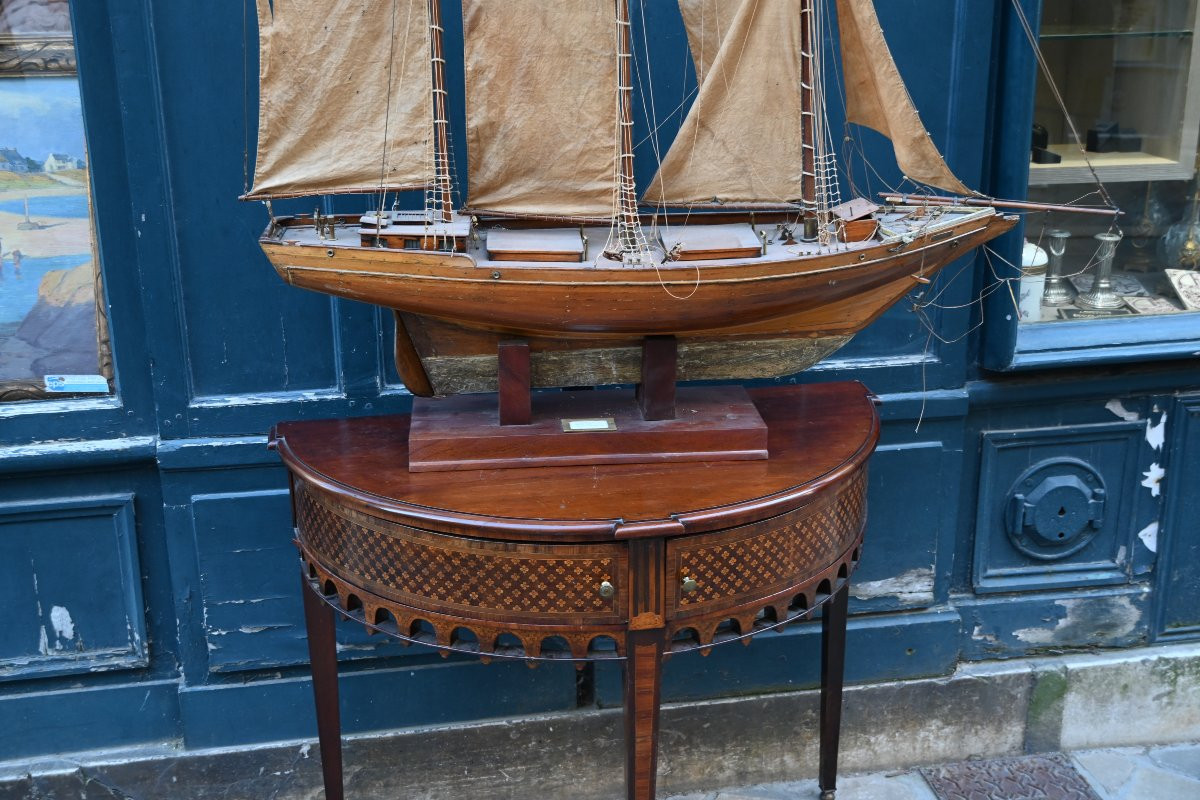 Goelette , Beautiful Sailing Model Of Basin Of The Beginning XX-photo-2