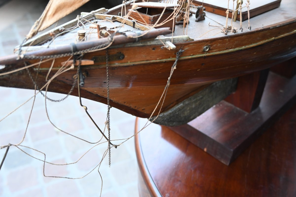 Goelette , Beautiful Sailing Model Of Basin Of The Beginning XX-photo-6