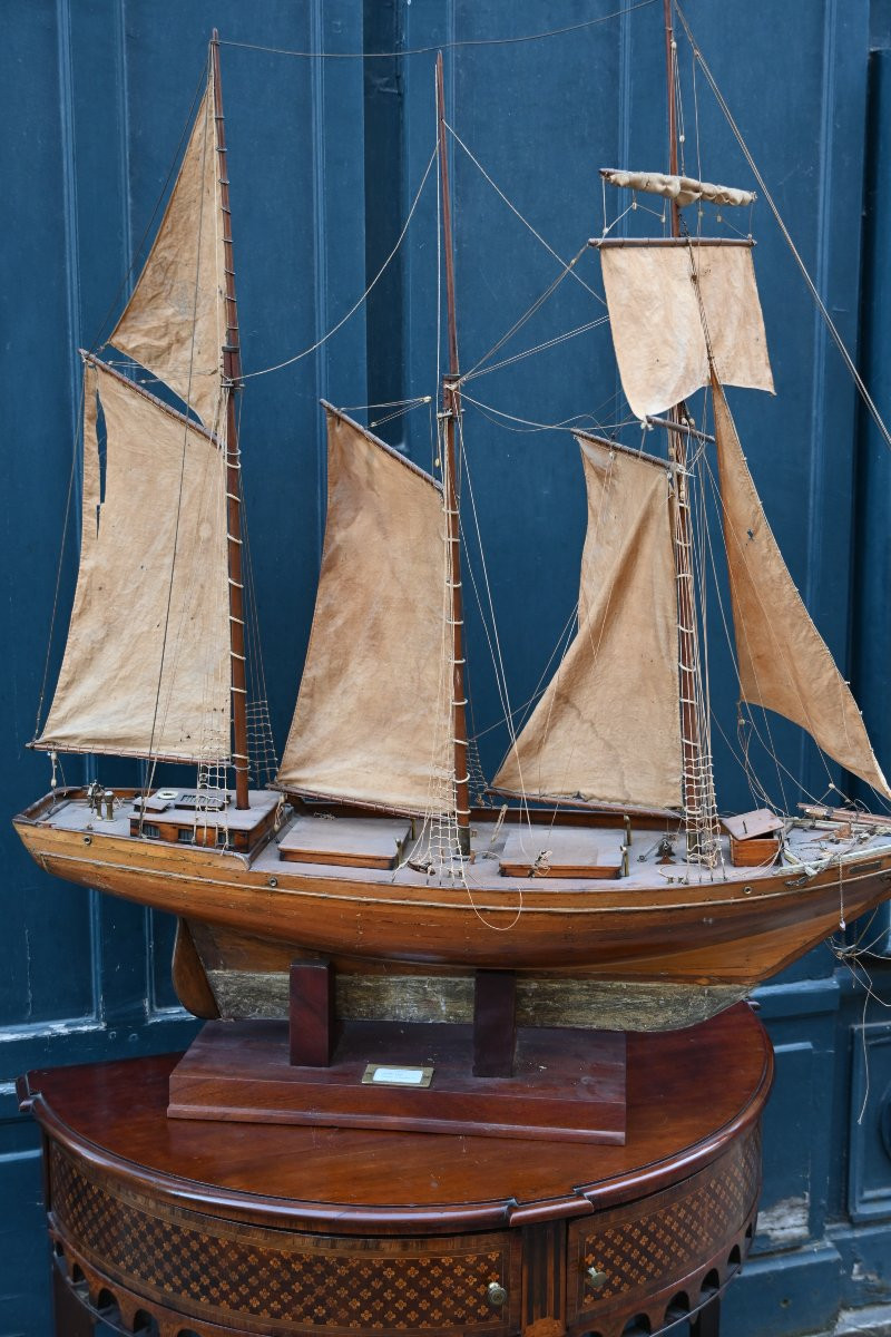 Goelette , Beautiful Sailing Model Of Basin Of The Beginning XX-photo-7