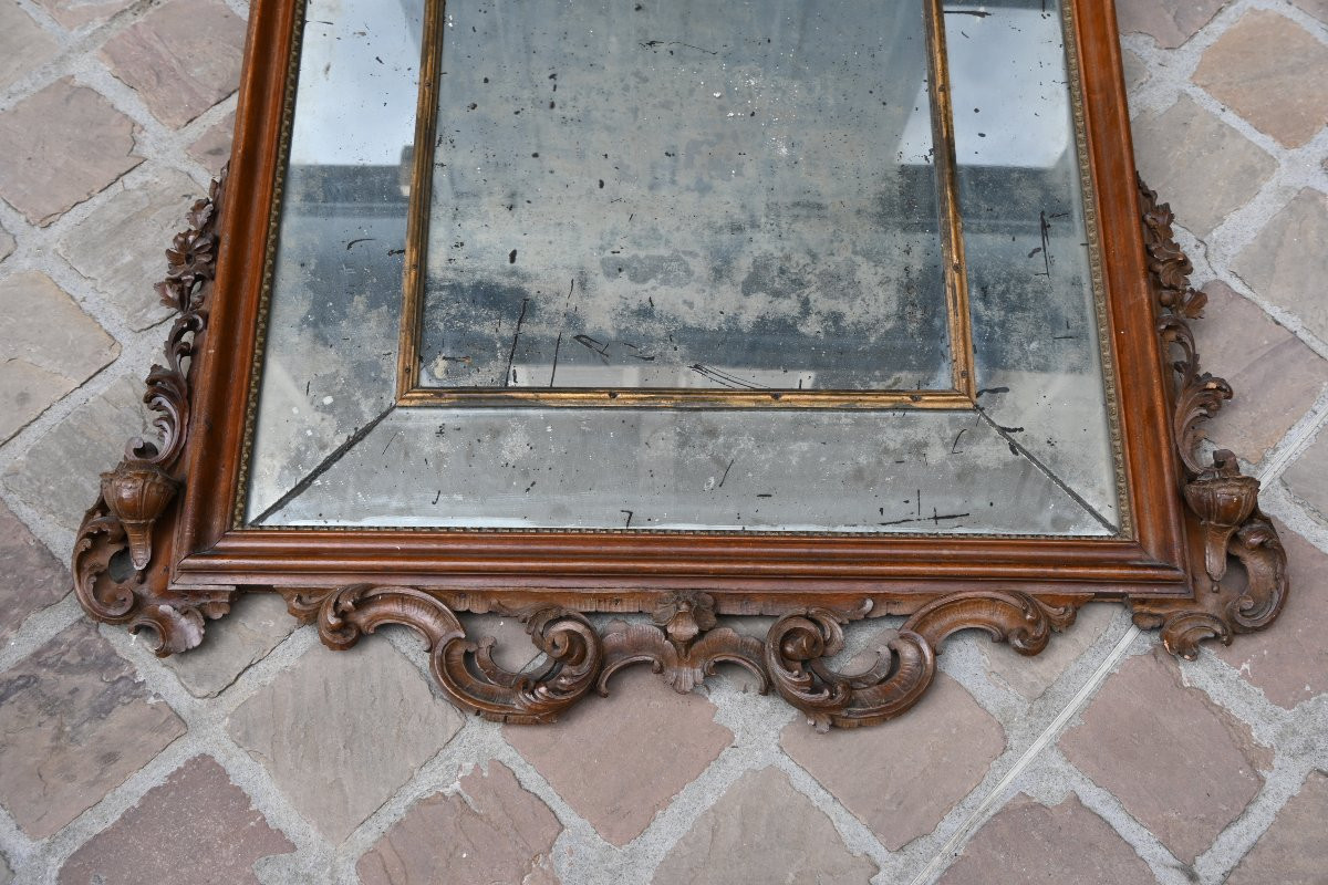 Venice, Important 18th Century Mirror With Parecloses-photo-2