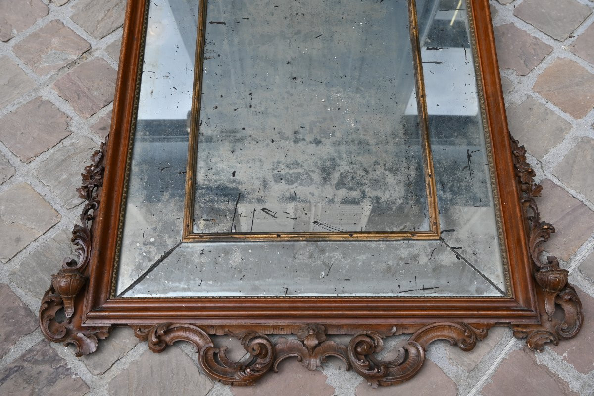 Venice, Important 18th Century Mirror With Parecloses-photo-3
