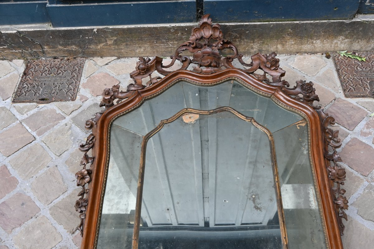 Venice, Important 18th Century Mirror With Parecloses-photo-4