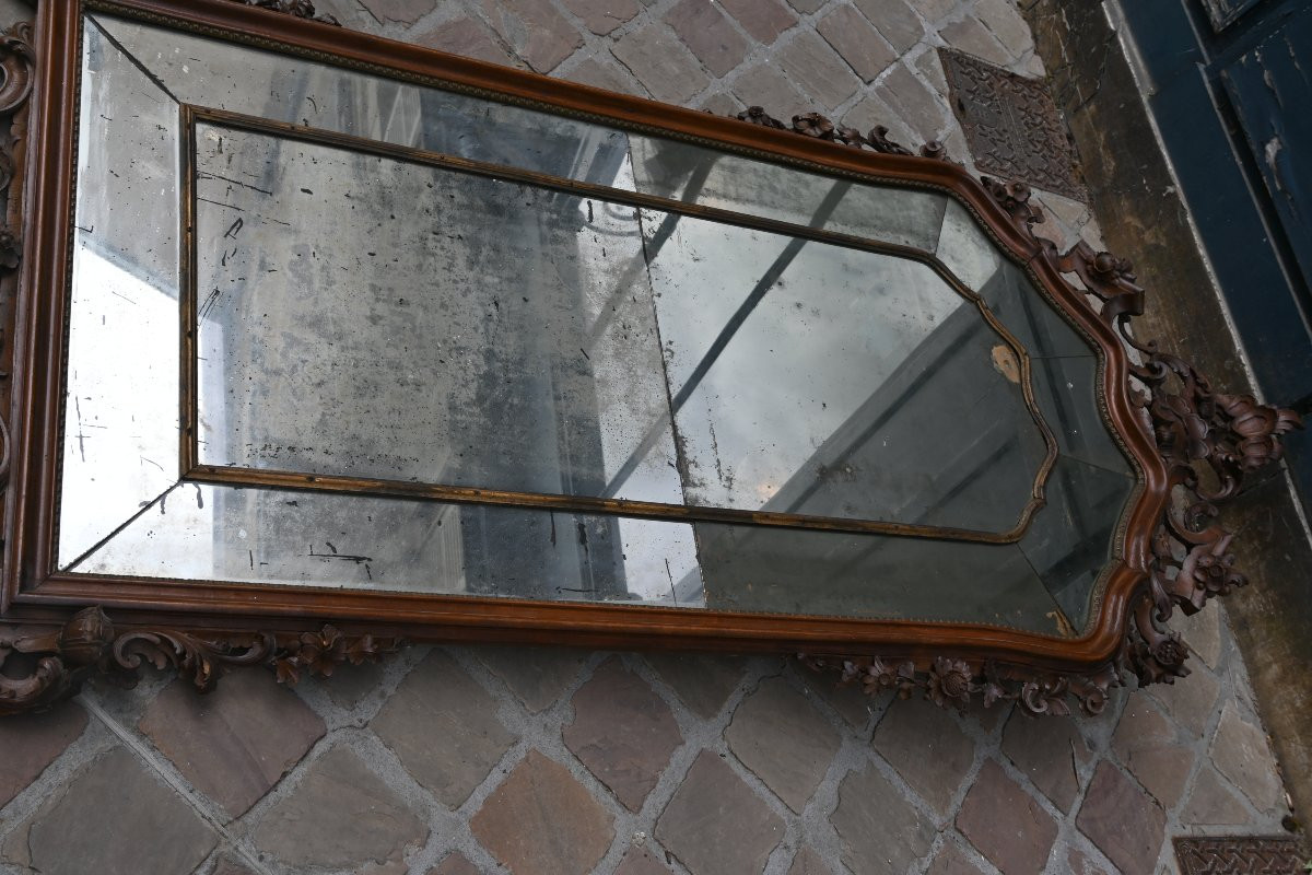Venice, Important 18th Century Mirror With Parecloses-photo-1