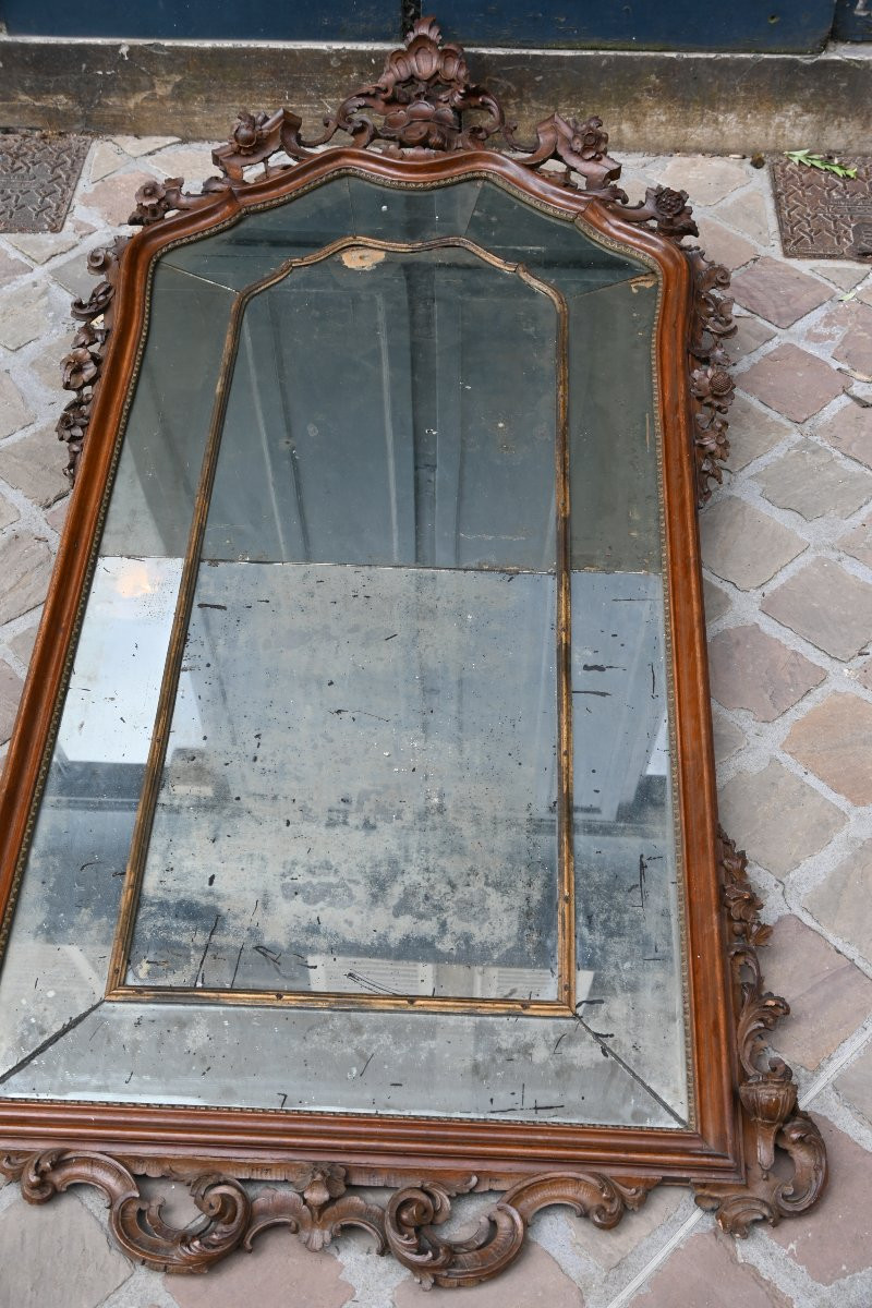 Venice, Important 18th Century Mirror With Parecloses-photo-7