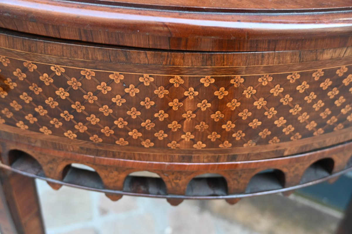 Console demi lune Angleterre XIX-photo-2