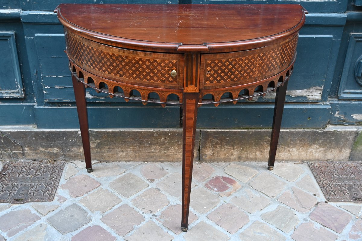 Console demi lune Angleterre XIX-photo-1