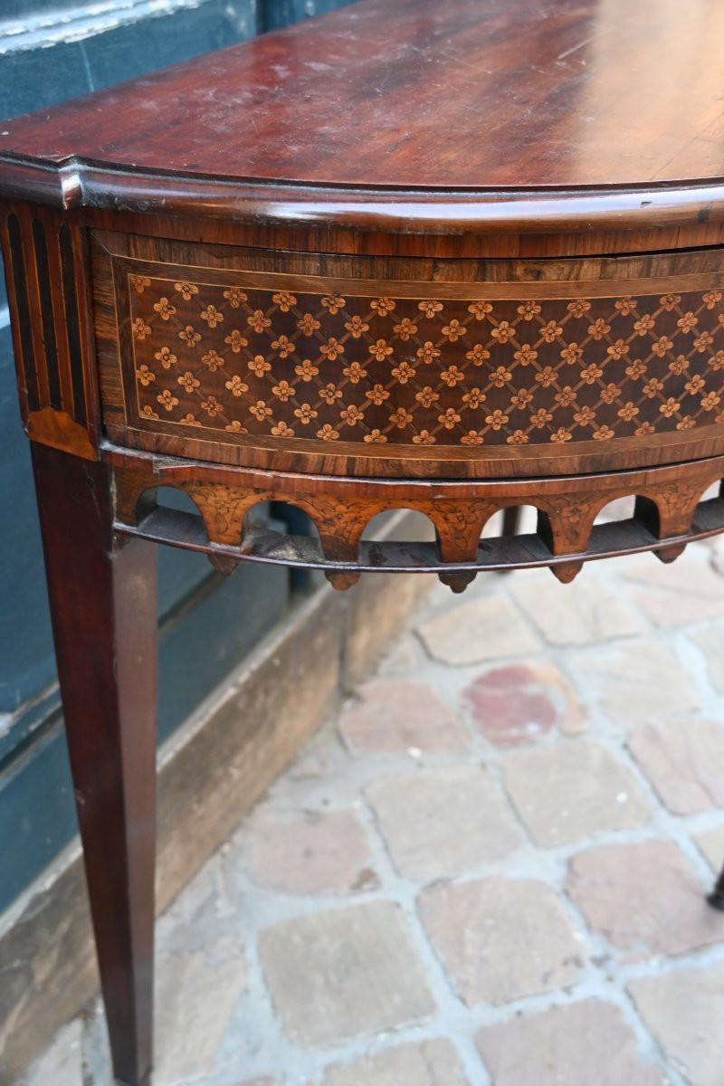 Console demi lune Angleterre XIX-photo-4