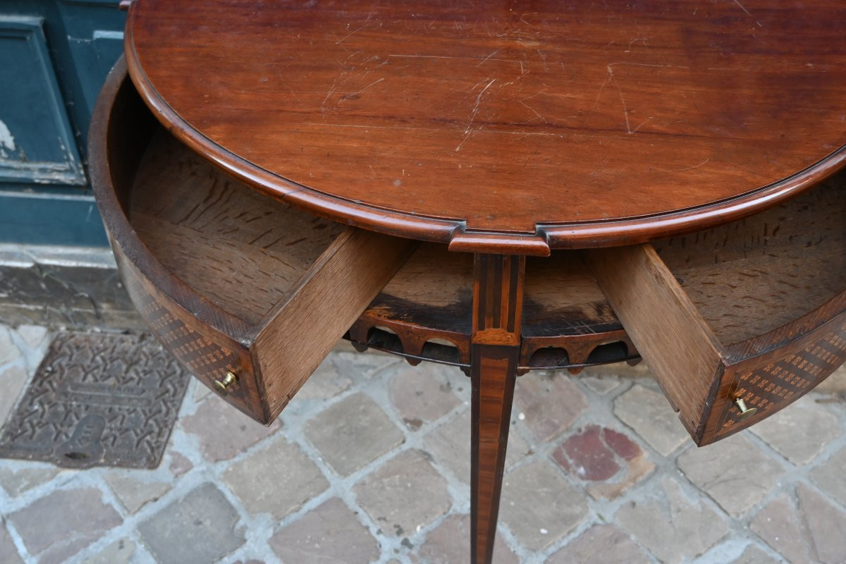 Console demi lune Angleterre XIX-photo-6