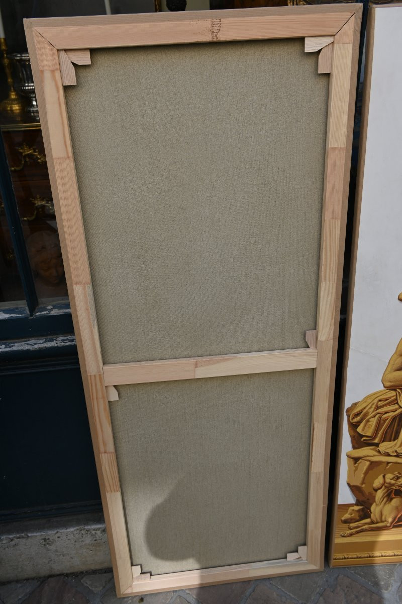 Suite Of Five Wallpaper Panels XIX Empire Period Zuber-photo-6