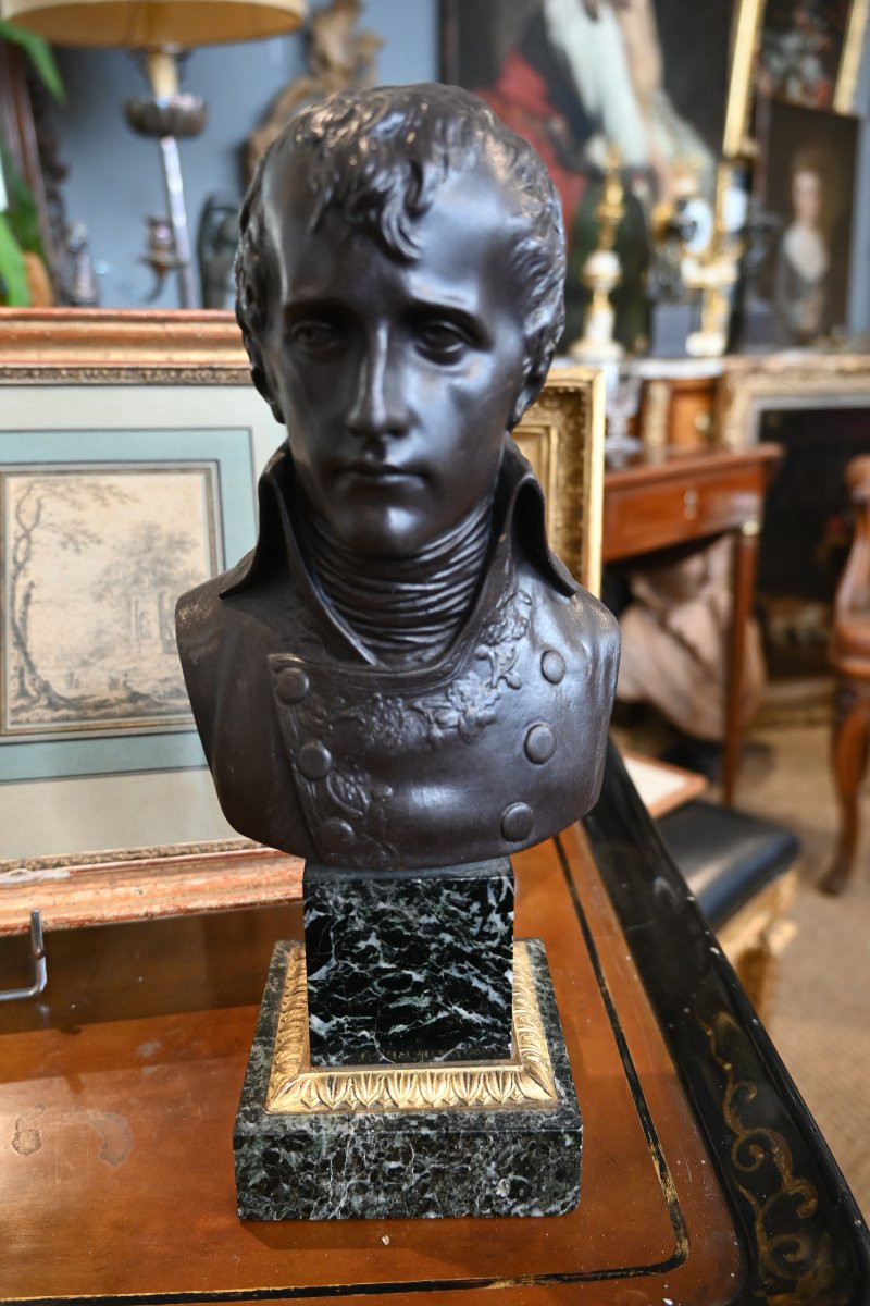 Bonaparte 1er Consul , Bronze XIX After Pierre Cartellier-photo-3