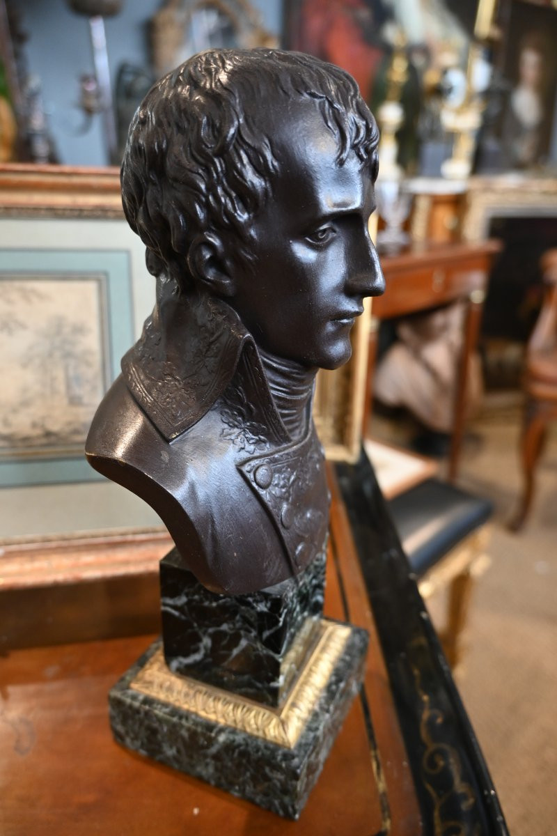 Bonaparte 1er Consul , Bronze XIX After Pierre Cartellier-photo-3