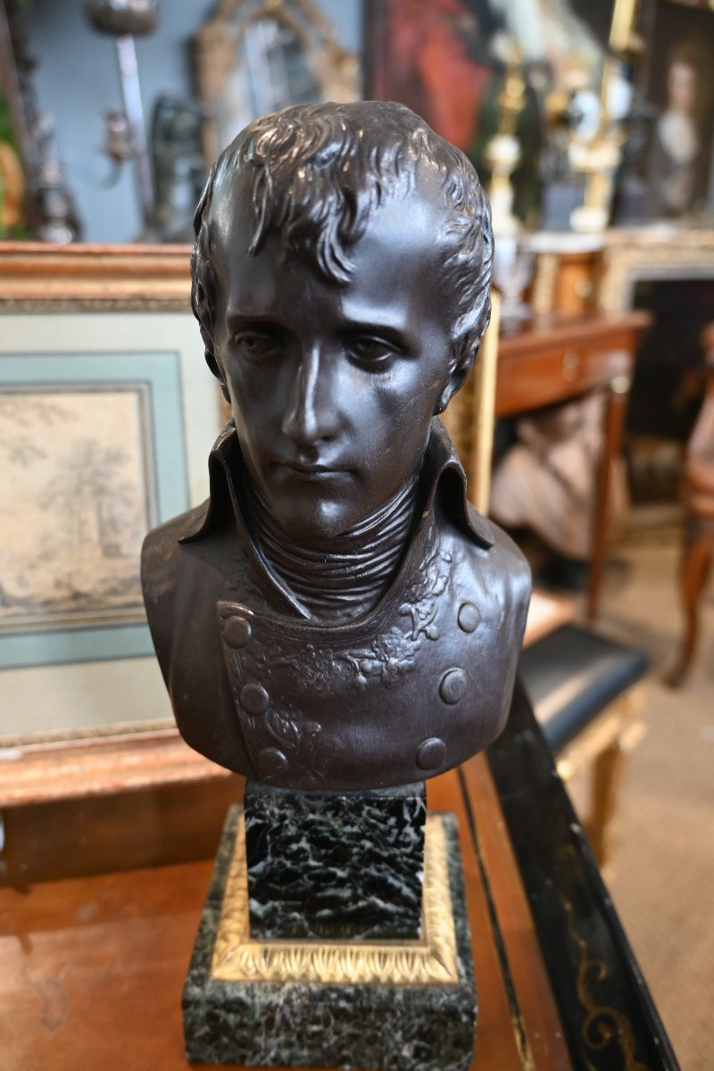 Bonaparte 1er Consul , Bronze XIX After Pierre Cartellier-photo-5