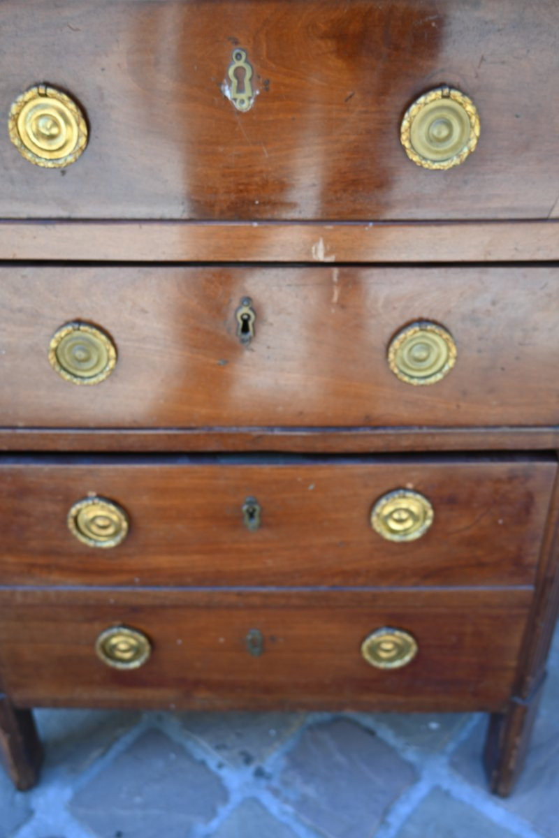 Semainier en acajou  d époque Louis XVI  , estampillé de Louis  Noel Malle-photo-3