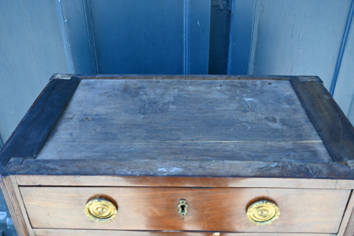 Semainier en acajou  d époque Louis XVI  , estampillé de Louis  Noel Malle-photo-7