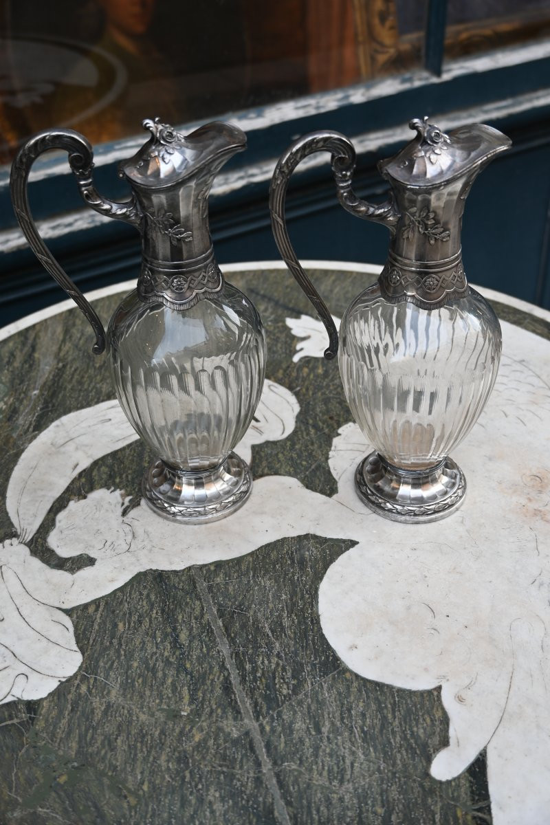 Paire d aiguières de style Louis XVI-photo-2